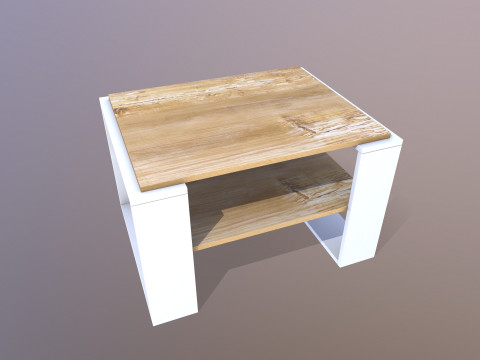 Mesa de centro de madera Modelo 3D