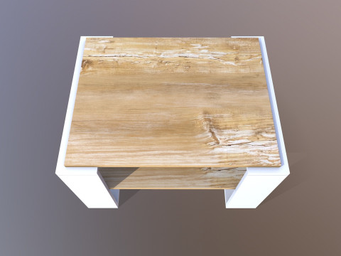 Mesa de centro de madera Modelo 3D