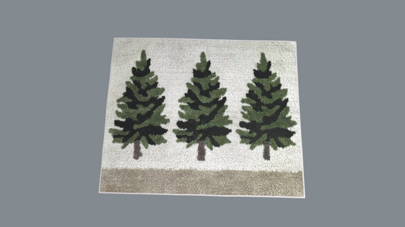 Bath Mat 3D Model .c4d .max .obj .3ds .fbx .stl .blend