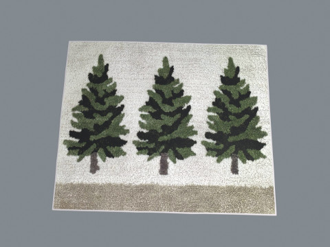 Tapis de bain Modèle 3D