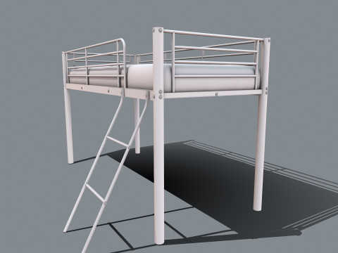 Stapelbed 3D Model