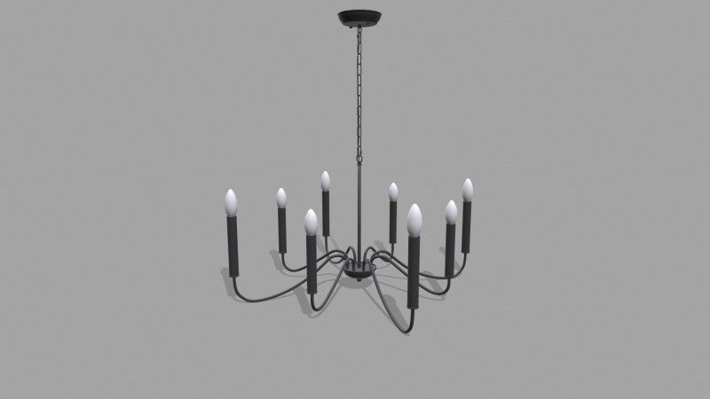 Żyrandol Model 3D .c4d .max .obj .3ds .fbx .stl .blend 