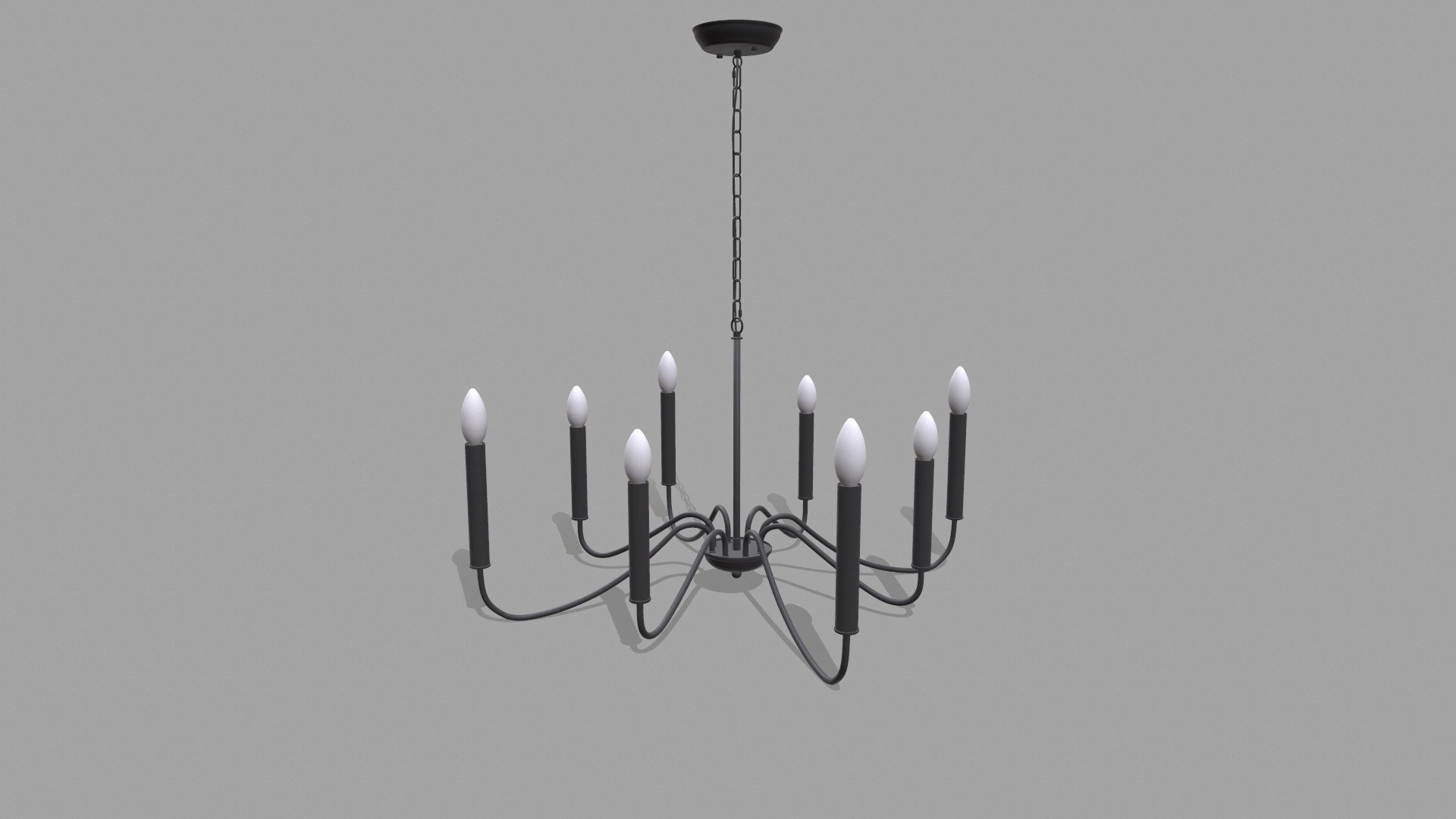 Chandelier 3D Model .c4d .max .obj .3ds .fbx .stl .blend 