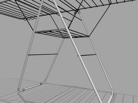 Cloth Drying Stand 3D Model