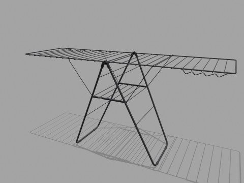 Cloth Drying Stand 3D Model