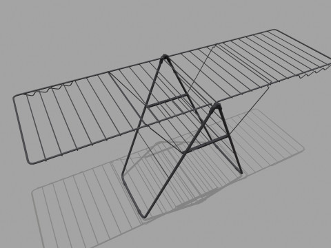 Cloth Drying Stand 3D Model