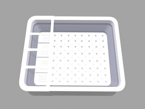 Стеллаж для слива посуды 3D Модель