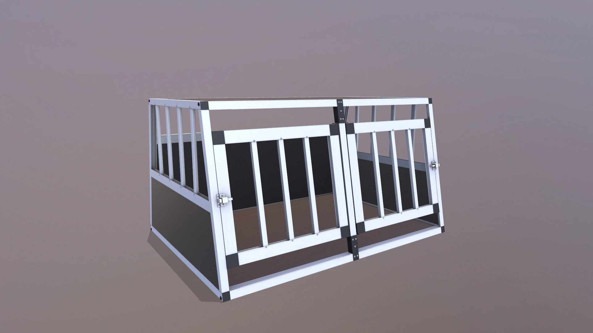 Dog Cage 3D Model .c4d .max .obj .3ds .fbx .stl .blend 