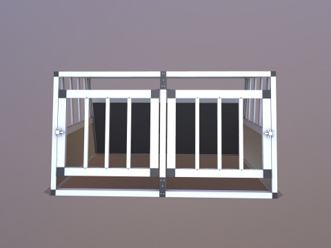 Gabbia per cani Modello 3D