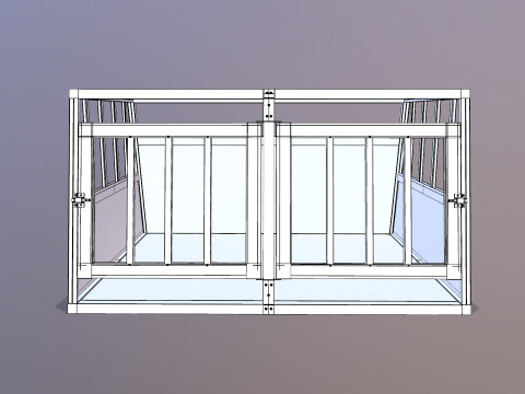 Gabbia per cani Modello 3D