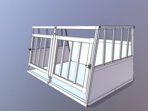 Dog Cage 3D Model