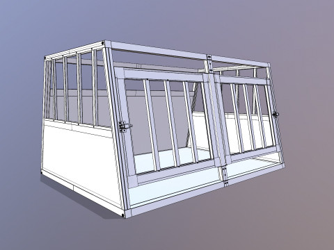 Gabbia per cani Modello 3D