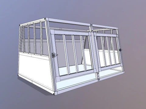 Dog Cage 3D Model
