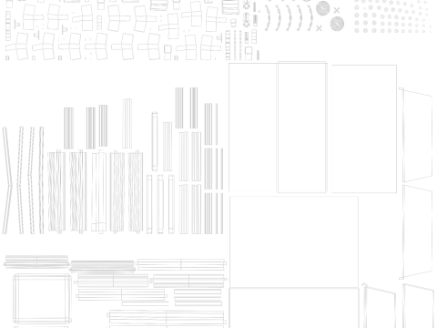 Gabbia per cani Modello 3D