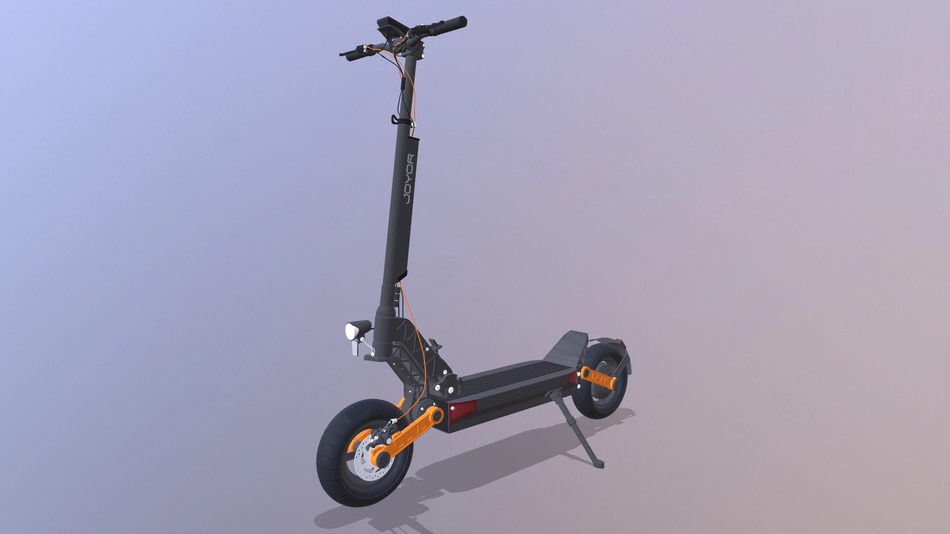 Electric Scooter 3D Model .c4d .max .obj .3ds .fbx .stl .blend 