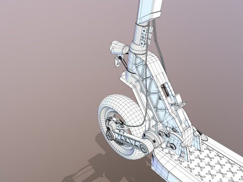 Electric Scooter 3D Model