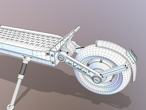 Electric Scooter 3D Model