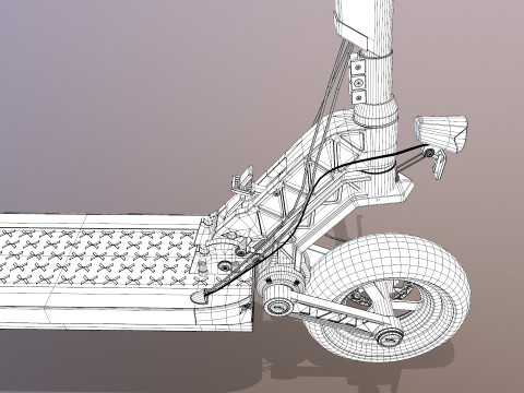 Electric Scooter 3D Model