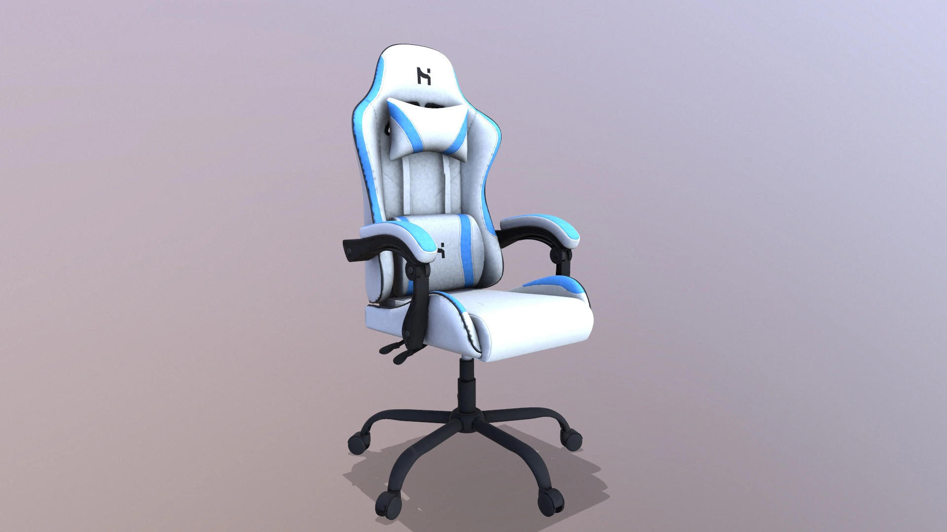 Gaming Chair 3D Model .c4d .max .obj .3ds .fbx .stl .blend 