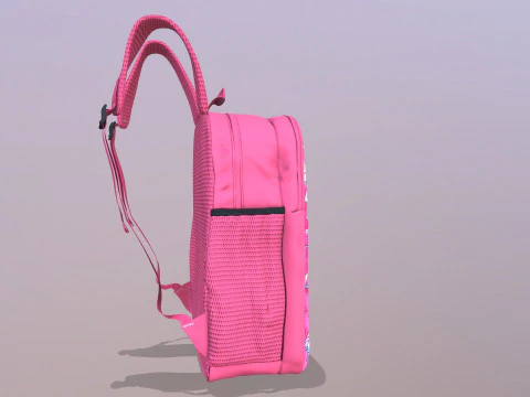 School Bag 3D Model
