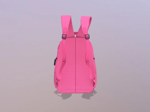 School Bag 3D Model