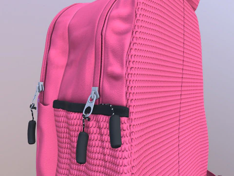School Bag 3D Model