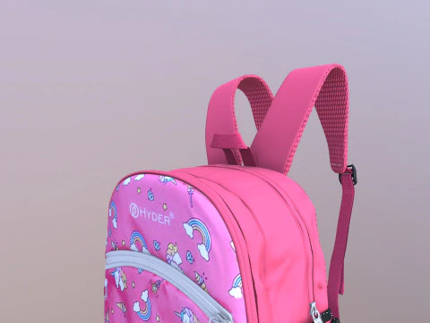 School Bag 3D Model