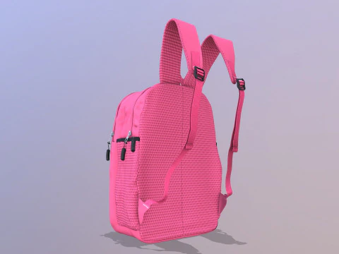 School Bag 3D Model