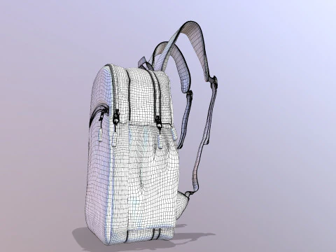 School Bag 3D Model