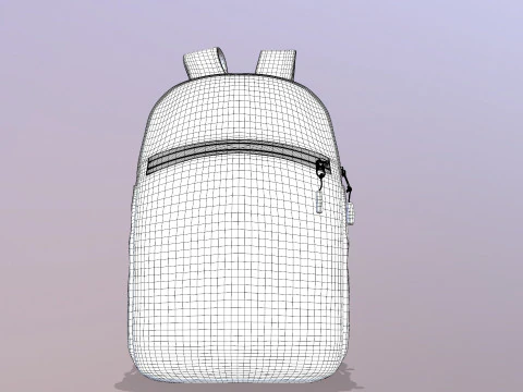 School Bag 3D Model