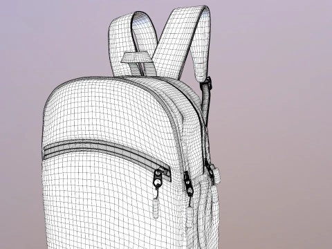 School Bag 3D Model