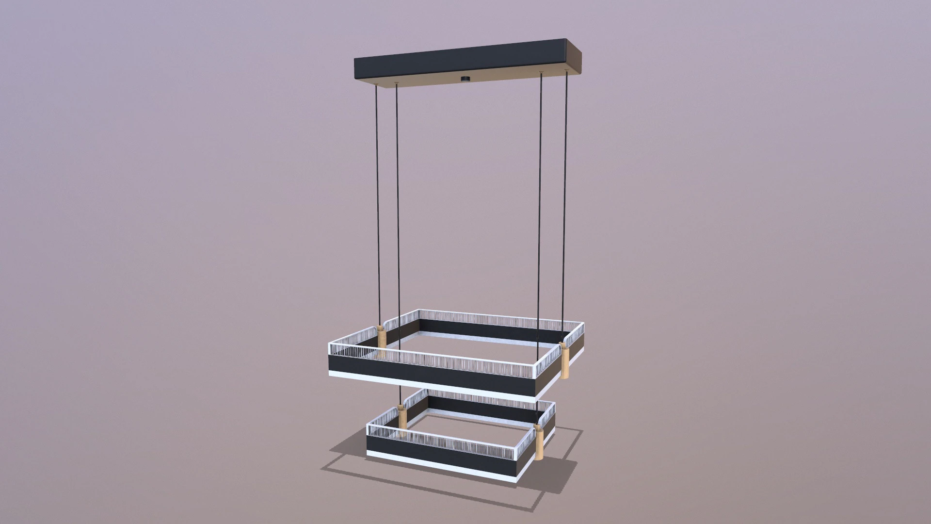 Світлодіодний підвісний світильник 3D Модель .c4d .max .obj .3ds .fbx .stl .blend 