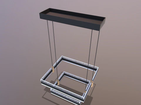 Світлодіодний підвісний світильник 3D Модель