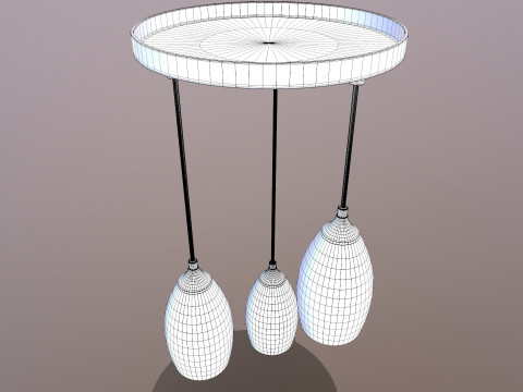 Светодиодный подвесной светильник 3D Модель
