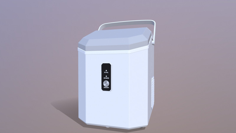 휴대용 제빙기 3D 모델 .c4d .max .obj .3ds .fbx .stl .blend 