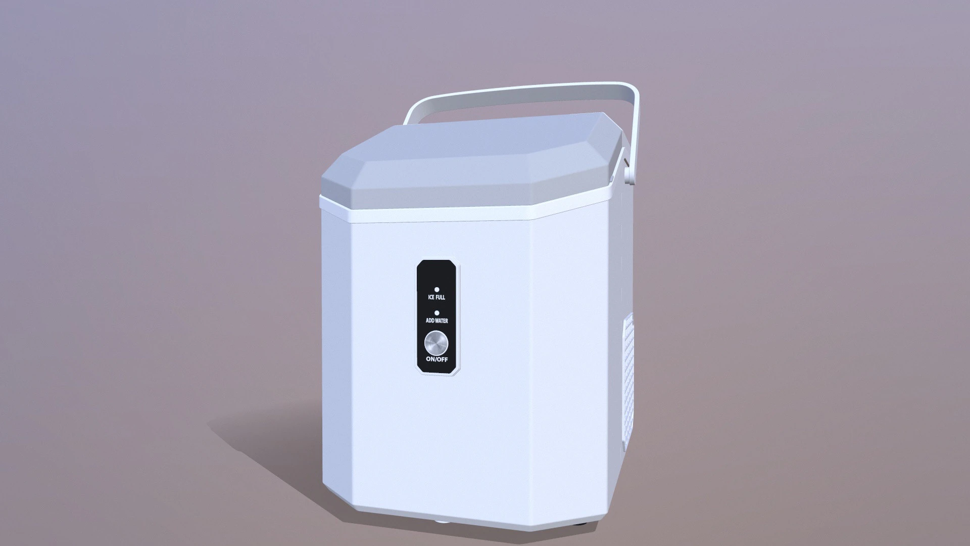 Portable ICE Maker 3D Model .c4d .max .obj .3ds .fbx .stl .blend 