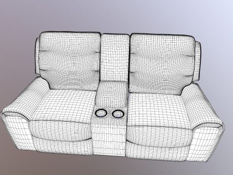 Recliner Sofa 3D Model