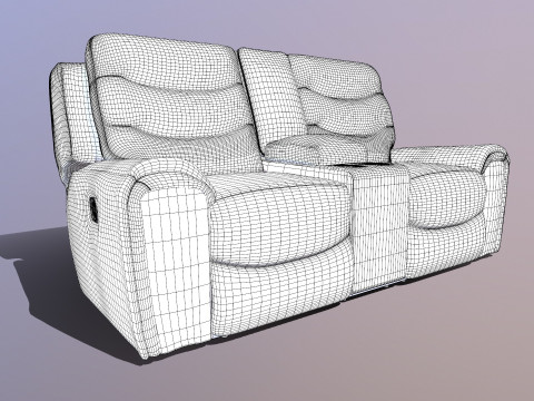 Recliner Sofa 3D Model