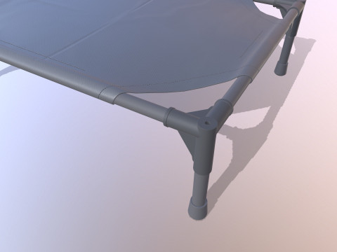 Резиновая кровать 3D Модель