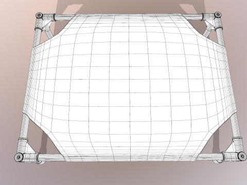 Резиновая кровать 3D Модель