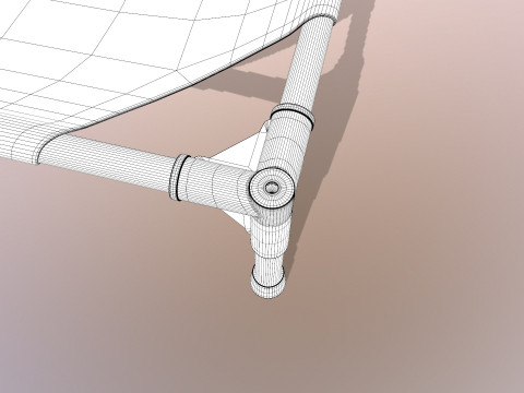 Резиновая кровать 3D Модель