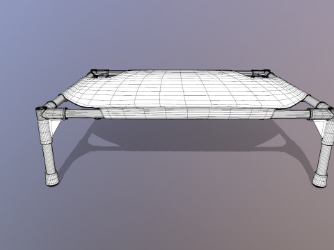 Резиновая кровать 3D Модель