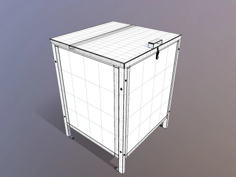 Trash Bin 3D Model
