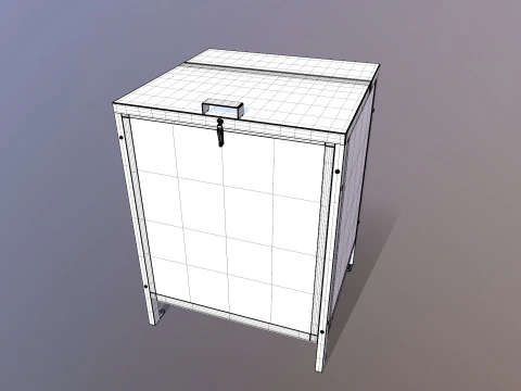 Trash Bin 3D Model