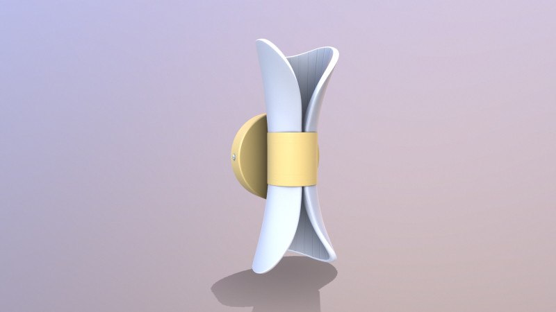 Настенный светильник 3D Модель .c4d .max .obj .3ds .fbx .stl .blend 