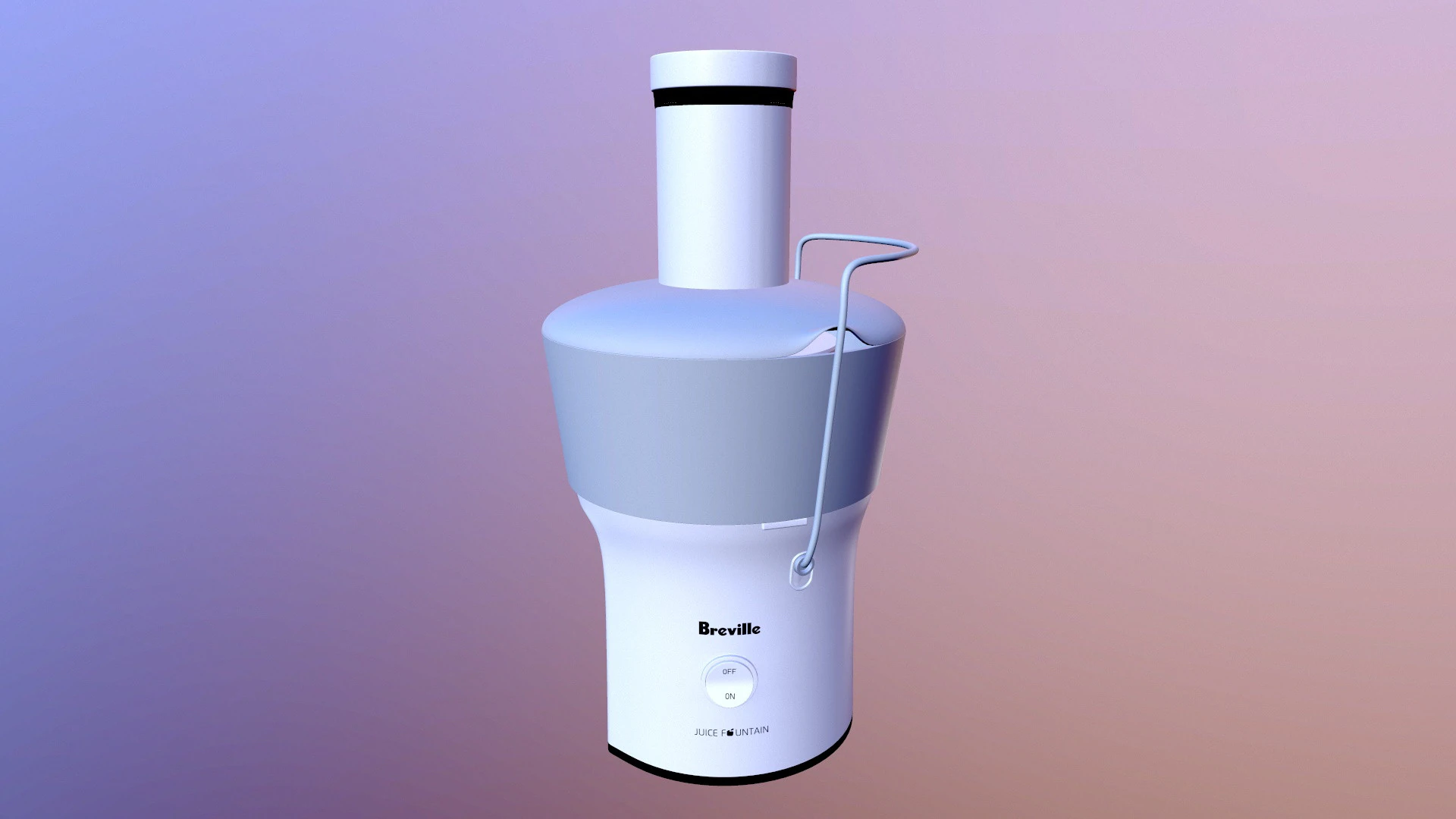 Breville Juicer 3D Model .c4d .max .obj .3ds .fbx .stl .blend 
