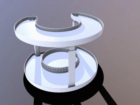 Racks Rotating Holder 3D Model