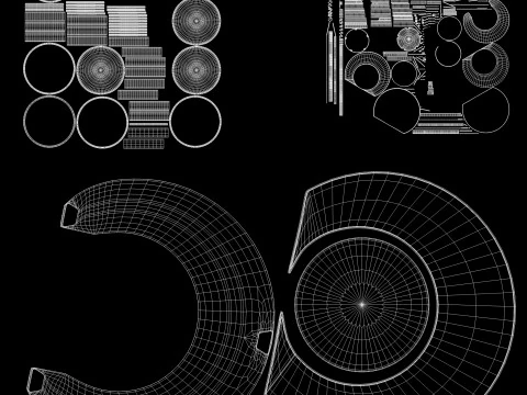 Racks Rotating Holder 3D Model