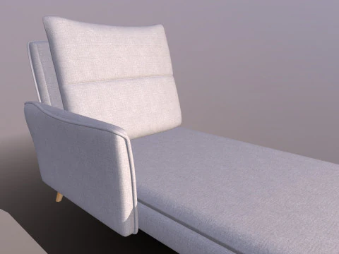 Recliner Ottoman Chaise longue 3D Model