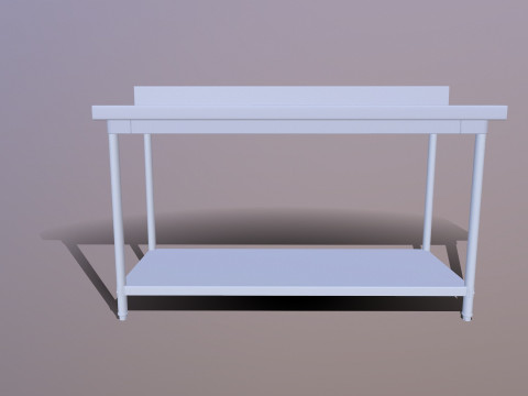 Stainless Steel Table 3D Model